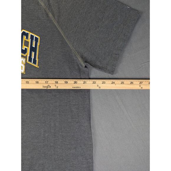 Georgia Tech Yellow Jackets T-Shirt Large Men's Champion Short Sleeve Gray Tee - Picture 5 of 6